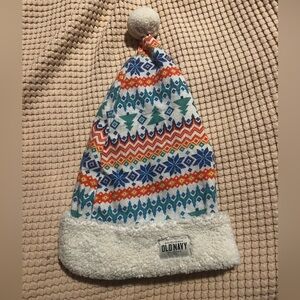 Old Navy Multicolor Knit Hat with Nordic Patterns